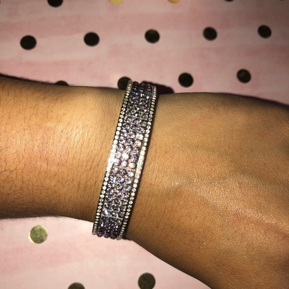 Rose Gold Swarovski Crystal Bangle - Picture 5 of 7